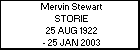 Mervin Stewart STORIE