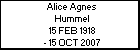 Alice Agnes Hummel