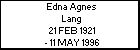 Edna Agnes Lang