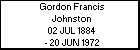 Gordon Francis Johnston