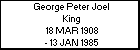 George Peter Joel King