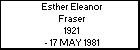 Esther Eleanor Fraser