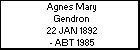 Agnes Mary Gendron