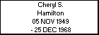 Cheryl S. Hamilton