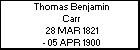 Thomas Benjamin Carr
