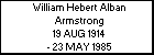 William Hebert Alban Armstrong