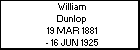 William Dunlop