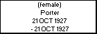 (female) Porter