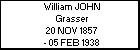 William JOHN Grasser