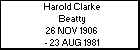 Harold Clarke Beatty