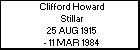 Clifford Howard Stillar