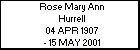 Rose Mary Ann Hurrell