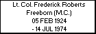 Lt. Col. Frederick Roberts Freeborn (M.C.)