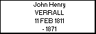 John Henry VERRALL
