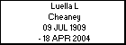 Luella L Cheaney