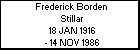 Frederick Borden Stillar