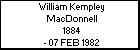 William Kempley MacDonnell