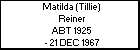 Matilda (Tillie) Reiner