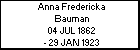 Anna Fredericka Bauman
