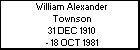 William Alexander Townson