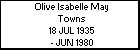 Olive Isabelle May Towns