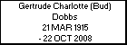 Gertrude Charlotte (Bud) Dobbs