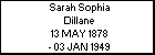Sarah Sophia Dillane