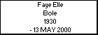 Faye Elle Bole