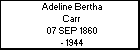 Adeline Bertha Carr