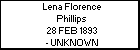 Lena Florence Phillips