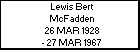 Lewis Bert McFadden