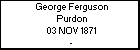 George Ferguson Purdon