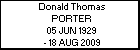 Donald Thomas PORTER