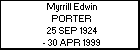 Myrrill Edwin PORTER