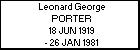 Leonard George PORTER