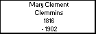 Mary Clement Clemmins