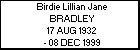 Birdie Lillian Jane BRADLEY