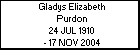 Gladys Elizabeth Purdon