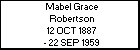 Mabel Grace Robertson