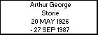 Arthur George Storie