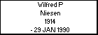 Wilfred P Niesen