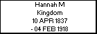 Hannah M Kingdom