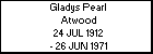 Gladys Pearl Atwood