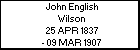 John English Wilson