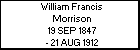 William Francis Morrison