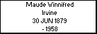 Maude Winnifred Irvine