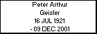 Peter Arthur Geisler