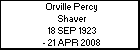 Orville Percy Shaver