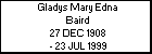 Gladys Mary Edna Baird