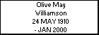 Olive May Williamson